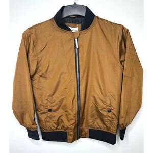 Distortion Boy's Bomber Jacket With Black Trim & Zipper Medium 10/12